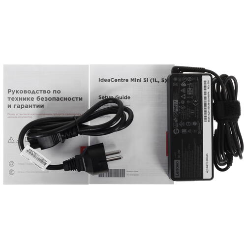 Персональный компьютер Lenovo IdeaCentre Mini 5 01IMH05 i5 10400T(2Ghz)/4096Mb/128SSDGb/noDVD/Int:Intel UHD Graphics 630/BT/WiFi/war 1y/1.5kg/grey/DOS + 90W 90Q7000LRS 90Q7000LRS