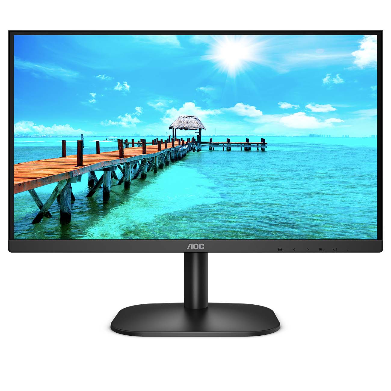 Монитор AOC 23,8" 1920x1080 75Гц IPS W-LED 16:9 4ms(GtG) VGA DVI 20M:1 1000:1 178/178 250cd Tilt Black A+ 24B2XD 24B2XD