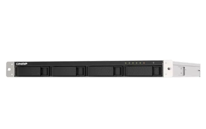 Сетевой RAID-накопитель QNAP TS-453DU-4G NAS 4 HDD trays, rackmount 1U, 1 PSU. 4-core Intel Celeron J4125 2.0 GHz (up to 2.7 GHz), 4 GB RAM (1 x 4 GB) up to 8 GB (2 x 4GB), 2.5 Gigabit Ethernet x 2, 4xUSB, 1xHDMI TS-453DU-4G TS-453DU-4G