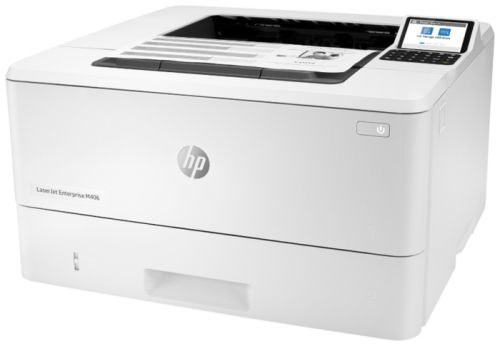 Принтер HP LaserJet Enterprise M406dn (A4, 1200dpi, 38ppm (40 high speed), 1Gb, 2trays 100+250, USB/GigEth, Duplex, 1y war, cart. in box 3000, drivers/software not included) 3PZ15A 3PZ15A