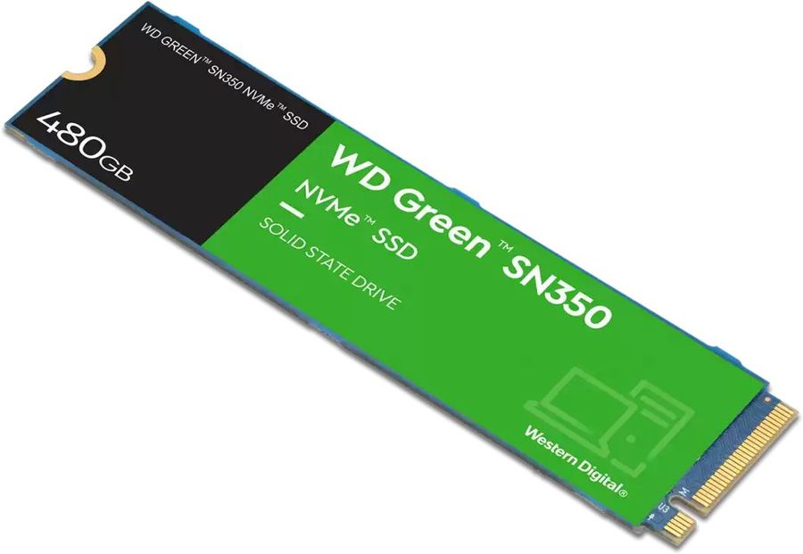 Твердотельный накопитель WD PCI-E x4 480Gb WDS480G2G0C Green SN350 M.2 2280 WDS480G2G0C WDS480G2G0C