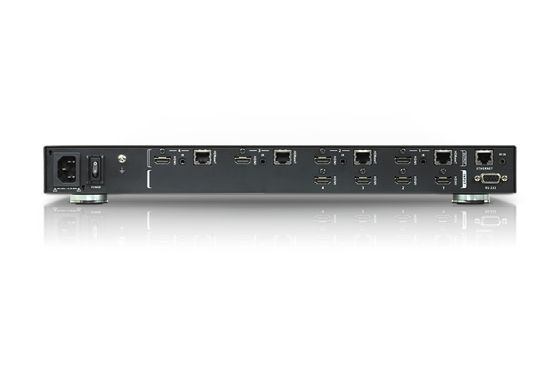 KVM переключатель ATEN HDMI HDBaseT-Lite, 4> 4 монитора, без шнуров, передача сигнала до 15 м.HDMI/до 60м VM3404H-AT-G VM3404H-AT-G