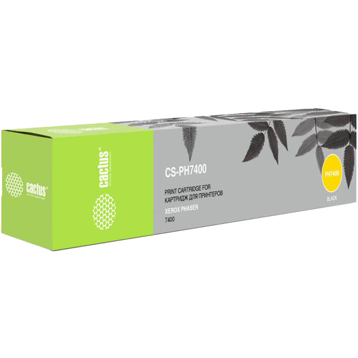 Тонер-картридж Cactus CS-PH7400 106R01080 черный для Xerox Phaser 7400 (15000стр.) CS-PH7400 CS-PH7400