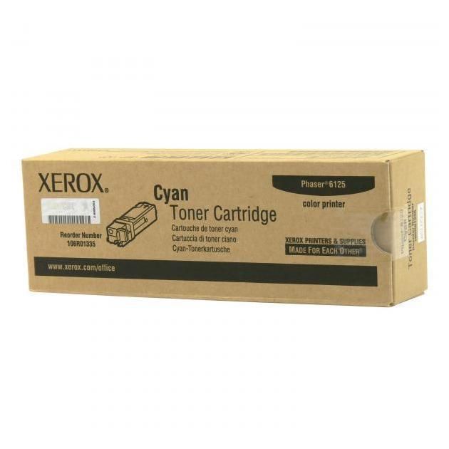Картридж Xerox лазерный голубой (1000стр.) для Xerox Ph 6125 106R01335 106R01335