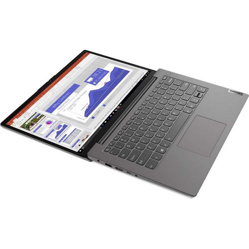 Ноутбук Lenovo V14 GEN2 ALC 14" FHD (1920x1080) TN AG 250N, Ryzen 3 5300U 2.6G, 2x4GB DDR4 2666, 256GB SSD M.2, Radeon Graphics, WiFi, BT, 2cell 38Wh, Win 10 Pro STD, 1Y CI, 1.5kg 82KC000PRU 82KC000PRU