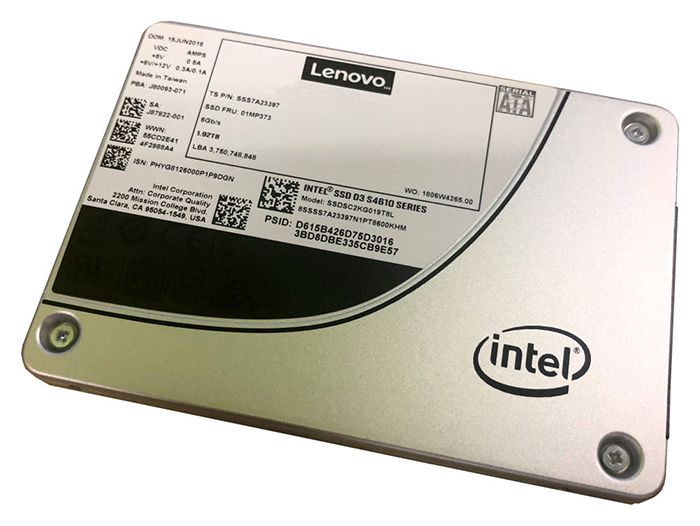 Жесткий диск Lenovo ThinkSystem 2.5" Intel S4610 480GB Mainstream SATA 6Gb Hot Swap SSD 4XB7A13634 4XB7A13634