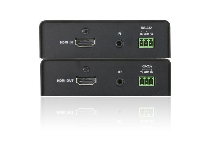 Удлинитель ATEN HDMI+RS232+IR, 600 м., 1 singlemode 1310/1550нм, HDMI+LС+3 клеммы+MINIJACK, F, без шнуров, 2xБ.П VE882-AT-G VE882-AT-G