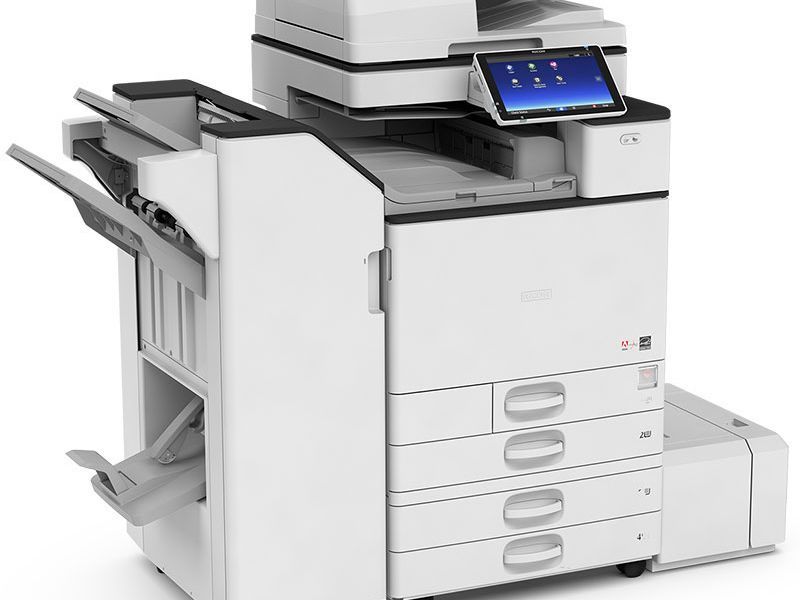 МФУ Ricoh MP C5504exASP A3, цветной, 2Гб, 55стр/мин, дуплекс, GigaLAN, HDD250, PS, SPDF220, с девел-ом, без тонера 418007 418007
