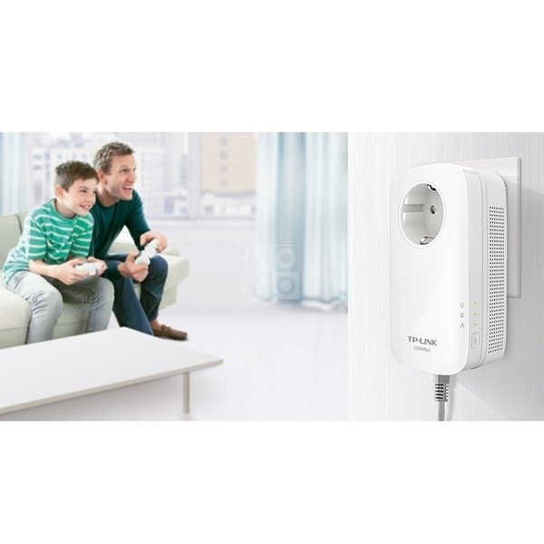 Адаптер TP-Link AV1200, 1200 Мбит/с Powerline, Line-Neutral/Line-Ground 2*2 MIMO,1Gb Ethernet, 2 устр-ва в комплекте TL-PA8010PKIT TL-PA8010PKIT
