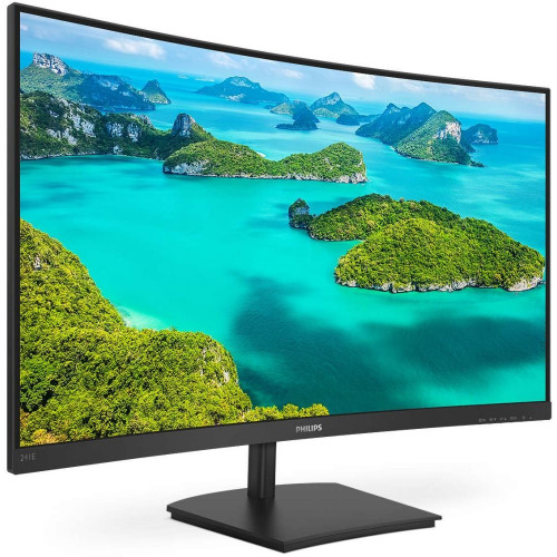 Монитор Philips 23.6'' 16:9 1920х1080(FHD) VA, Curved, nonGLARE, Нет, 75 Гц, 250cd/m2, H178°/V178°, 3000:1, 16,7 миллионов цветов, 4ms, VGA, HDMI, Tilt, 2Y, Black 241E1SC (00/01) 241E1SC (00/01)