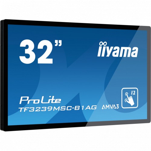 Монитор IIYAMA 31.5" ProLite черный AMVA3 LED 8ms 16:9 HDMI M/M 420cd 178гр/178гр 1920x1080 D-Sub DisplayPort FHD USB Touch 13.8кг TF3239MSC-B1AG TF3239MSC-B1AG