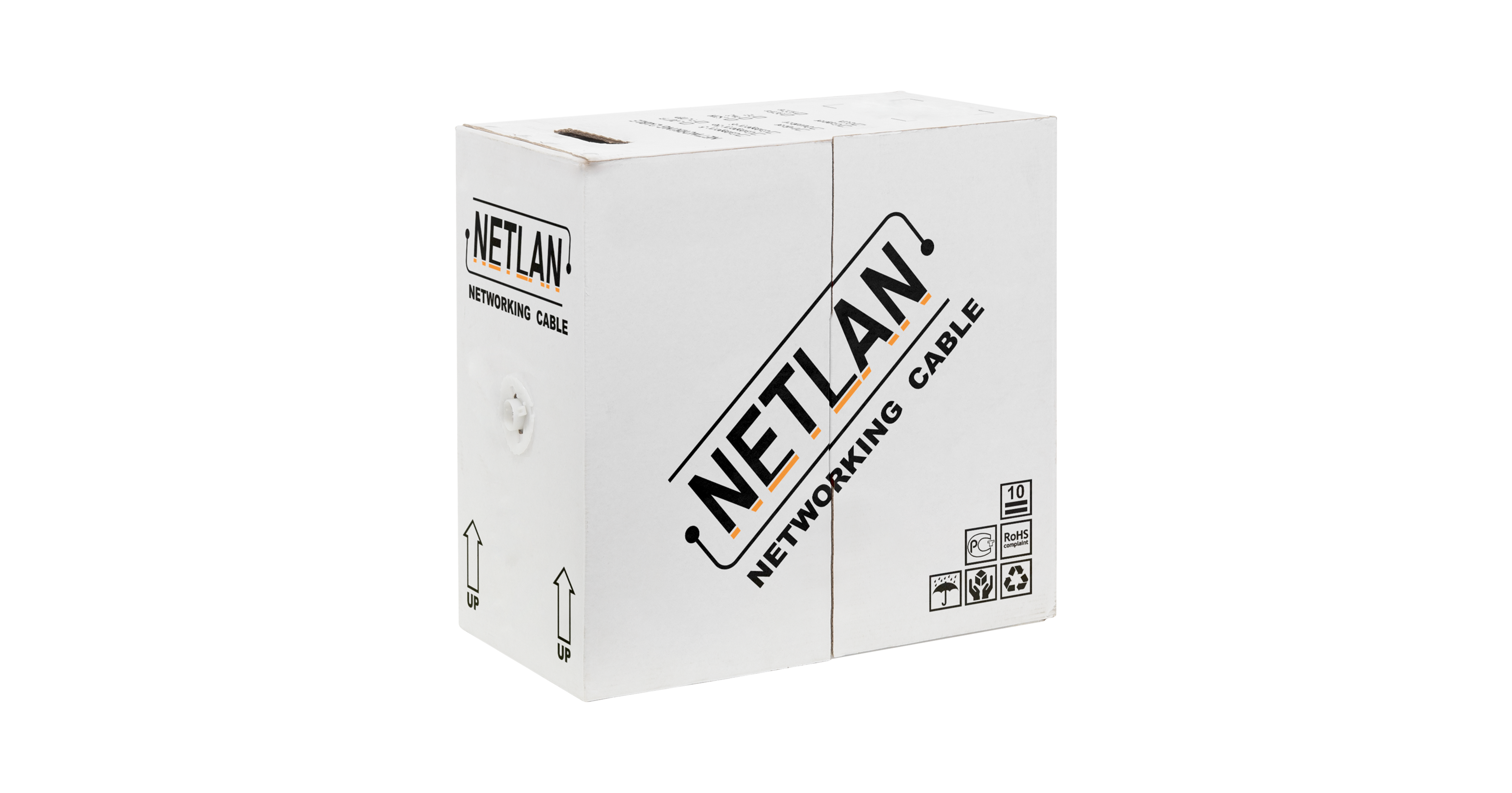 Кабель витая пара NETLAN U/UTP 4 пары, Кат.3 (Класс C), 16МГц, одножильный, BC (чистая медь), внутренний, PVC нг(B), серый, 3 EC-UU004-3-PVC-GY-3 EC-UU004-3-PVC-GY-3
