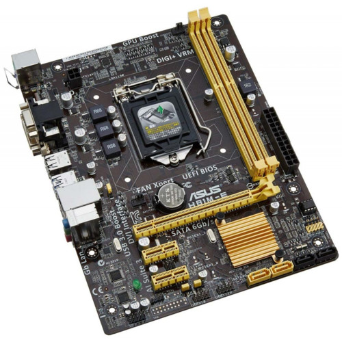 Мат. плата ASUS H81M-K <S1150, iH81, 2*DDR3, PCI-E16x, SVGA, DVI, SATA III, USB 3.0, GB Lan, mATX, R H81M-K