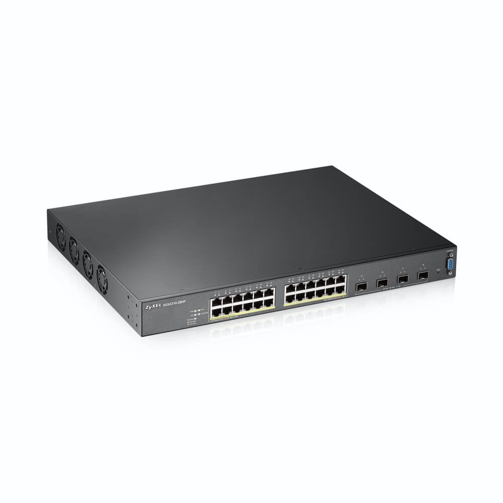 Коммутатор ZYXEL XGS2210-28HP, L2 PoE+, 24xPoE+, 4xSFP+, стекируемый (до 2), бюджет PoE 375 Вт XGS2210-28HP-EU0101F XGS2210-28HP-EU0101F #3