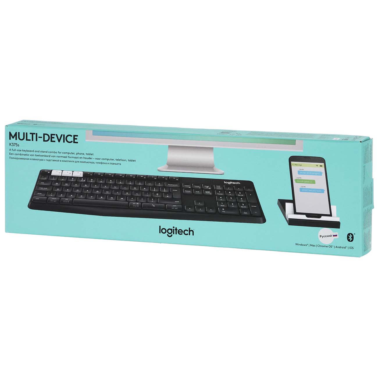 Клавиатура Logitech K375s Wireless Multi-Device Stand Combo USB  920-008184 920-008184 #4