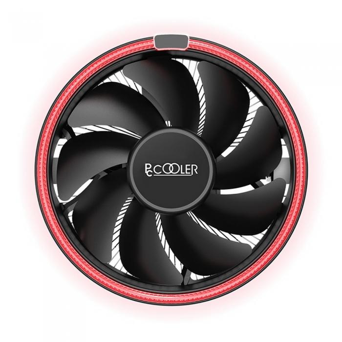 Вентилятор PCCooler E126MR S775/115X/AM2/2+/AM3/3+/AM4/FM1/FM2/2+ (48 шт/кор, TDP 92W, вент-р 120мм с PWM, Red LED FAN, 1000-1800RPM, 26.5dBa) Retail Color E126MR E126MR