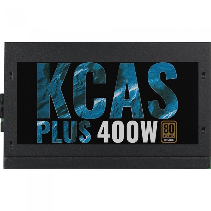 Блок питания Aerocool KCAS PLUS 400W 12V Ver.2.4, 80+ Bronze, fan 12cm, 550mm cable, 20+4P, 4+4P, PCIe 6+2P x2, PATA x4, SATA x6 KCAS PLUS 400W KCAS PLUS 400W