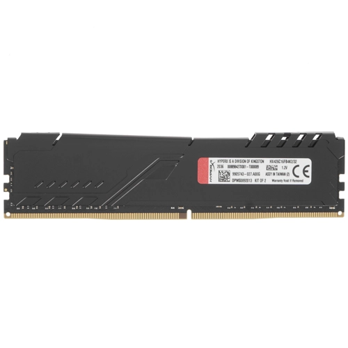 Модуль памяти Kingston DRAM 32GB 2666MHz DDR4 CL16 DIMM (Kit of 2) HyperX FURY Black HX426C16FB4K2/32 HX426C16FB4K2/32