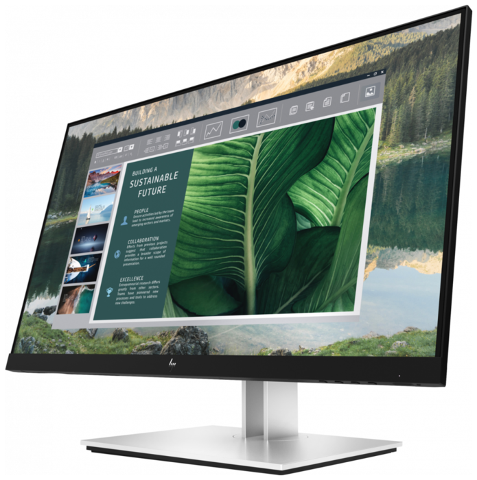 Монитор HP 23.8" E24u G4 Monitor 1920x1080, 16:9, IPS, 250 cd/m2, 1000:1, 5ms, HDMI, USB-C, USB, DisplayPort, 50/60 Hz, Silver 189T0AA 189T0AA