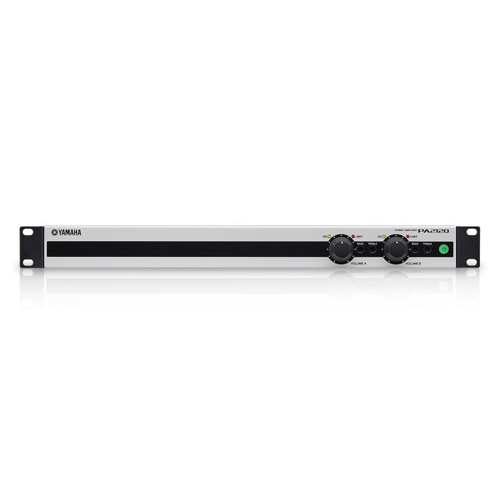 Усилитель мощности Yamaha PA2120 2 х 100W (3/4/8 Ом), или 2 х 120W (70V/100V), или 1 х 200W (70V/100V), входы: 1 stereo/2 mono line, 2 зоны, подключение DCP control panels ZG69430 ZG69430