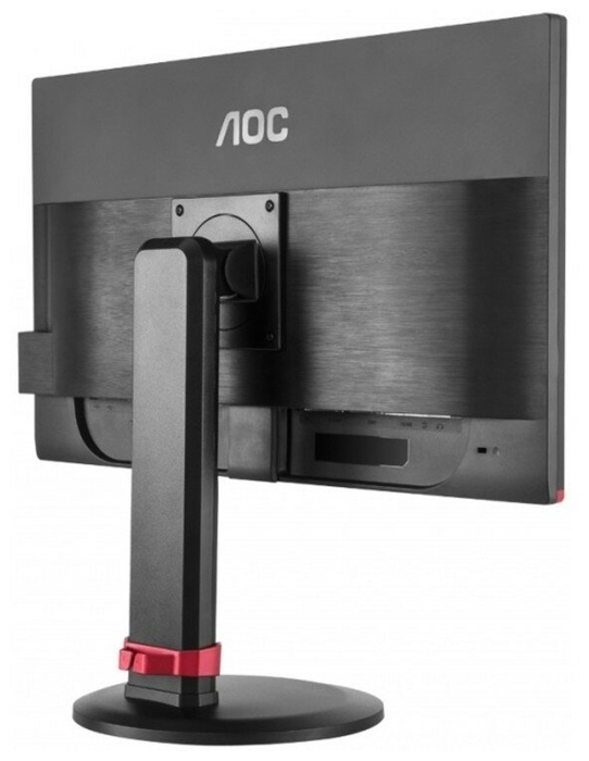Монитор AOC 24" Gaming 1920x1080144Hz TN LED 16:9 1ms D-Sub DVI HDMI DP 4*USB2.0 80M:1 170/160 350cd HAS Pivot Swivel Tilt  Black-Red G2460PF G2460PF