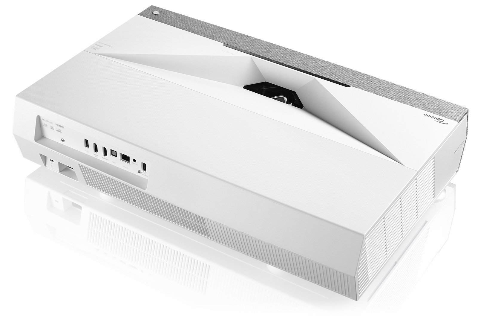 Проектор Optoma P2 CinemaX лазерный для дом.кинотеатра; DLP; 4KUHD (3840x2160);3000 ANSI Lm;2000000:1;TR 0.25:1; 2xHDMI 2.0; USB-A; RJ45; 1xHDMI 1.4a поддержка 3D;1xS/PDIF,USB-A 1.5A (пит), Аудио 3.5мм out;1xUSB-A серв;10W;белый E1P0A46WE1Z1 E1P0A46WE1Z1