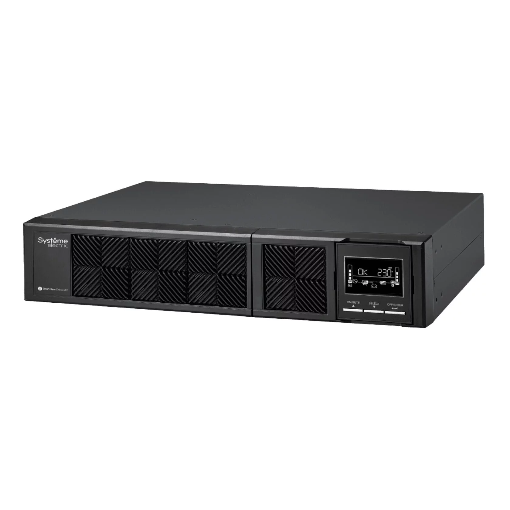 Источник бесперебойного питания Systeme Electric Smart-Save SRV 1000VA/900W, Online, 6*C13, Rack/Tower, LCD, 2U SRVSE1KRTI SRVSE1KRTI