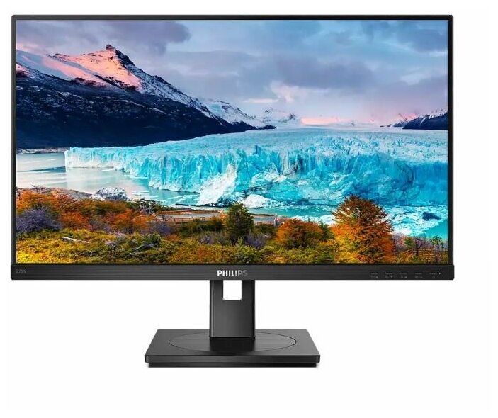 Монитор Philips 27" 272S1AE 1920x1080 75Гц IPS W-LED 16:9 4ms VGA DVI HDMI DP 50M:1 1000:1 178/178 250cd HAS Pivot Tilt Swivel Speakers Black 272S1AE/00 272S1AE/00