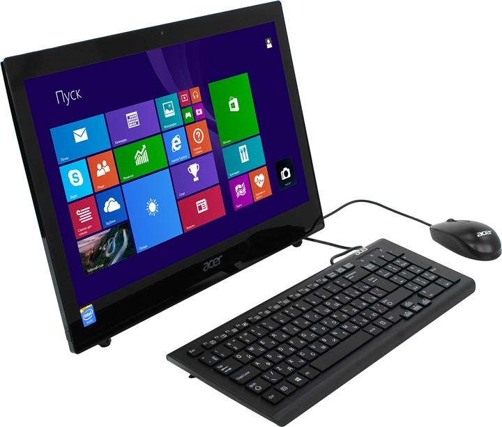 Моноблок Acer Aspire Z1-601 18.5" HD Cel N2830/4Gb/500Gb/DVDRW/CR/Windows 8.1/WiFi/BT/клавиатура/мыш DQ.SY7ER.008