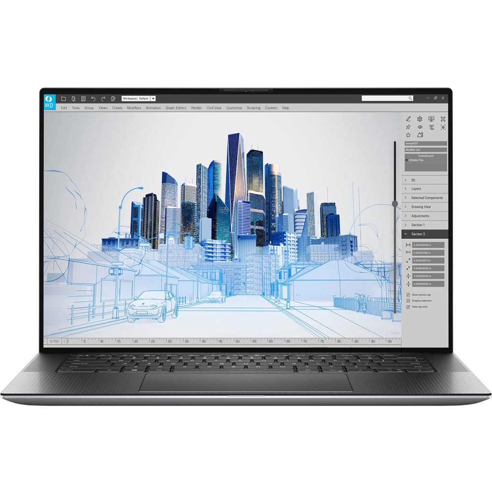 Ноутбук Dell Precision 5750 17.0"16:10 UHD+ WVA Antiglare (3840 x 2400)Touch/Intel Core i7 10750H(2.3Ghz)/32(2x16)GB/SSD 512 GB/noDVD/nVidia Quadro T2000(4 GB)/Cam/BT/WiFi/97WHr/2.13kg/titan gray/W10Pro/TPM/FPR/ 4*Thdt 3 /3Y Basic NBD 5750-0194 5750-0194