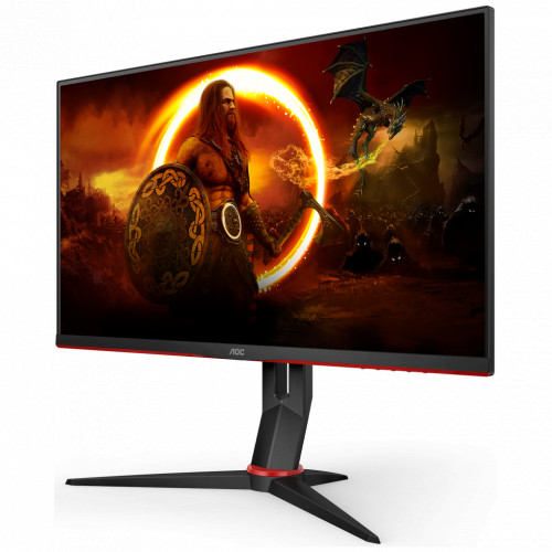 Монитор AOC 27'' 16:9 1920х1080(FHD) IPS, nonGLARE, Нет, 165 Гц, 250cd/m2, H178°/V178°, 1000:1, 80M:1, 16,7 миллионов цветов, 1ms, VGA, 2xHDMI, DP, USB-Hub, Height adj, Pivot, Tilt, Swivel, Speakers, 2Y, Black-Red 27G2SPU 27G2SPU