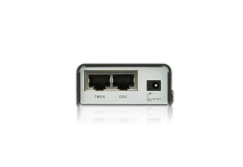 Удлинитель ATEN DVI/HDTV/WUXGA+AUDIO,  60 метр,, 2xUTP Cat5e, DVI-D+MINIJACK, F, без шнуров, 2xБ,П,220> 5,3V, (1920x1200/40м 60Hz;1080p/40м;1080i/60м;HDCP) VE600A-AT-G VE600A-AT-G