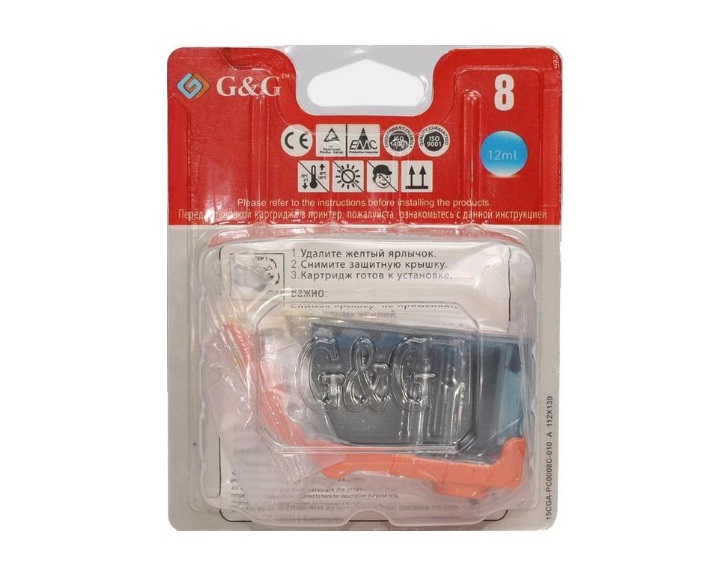 Картридж G&G струйный для Canon Pixma MP500/530/600/800/830 iP4200/5200/6600/6700 MX850 NC-CLI8C NC-CLI8C