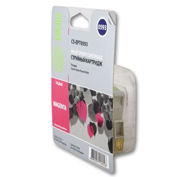 Картридж Cactus струйный CS-EPT0593 пурпурный для Epson Stylus Photo R2400 (14.8мл) CS-EPT0593 CS-EPT0593