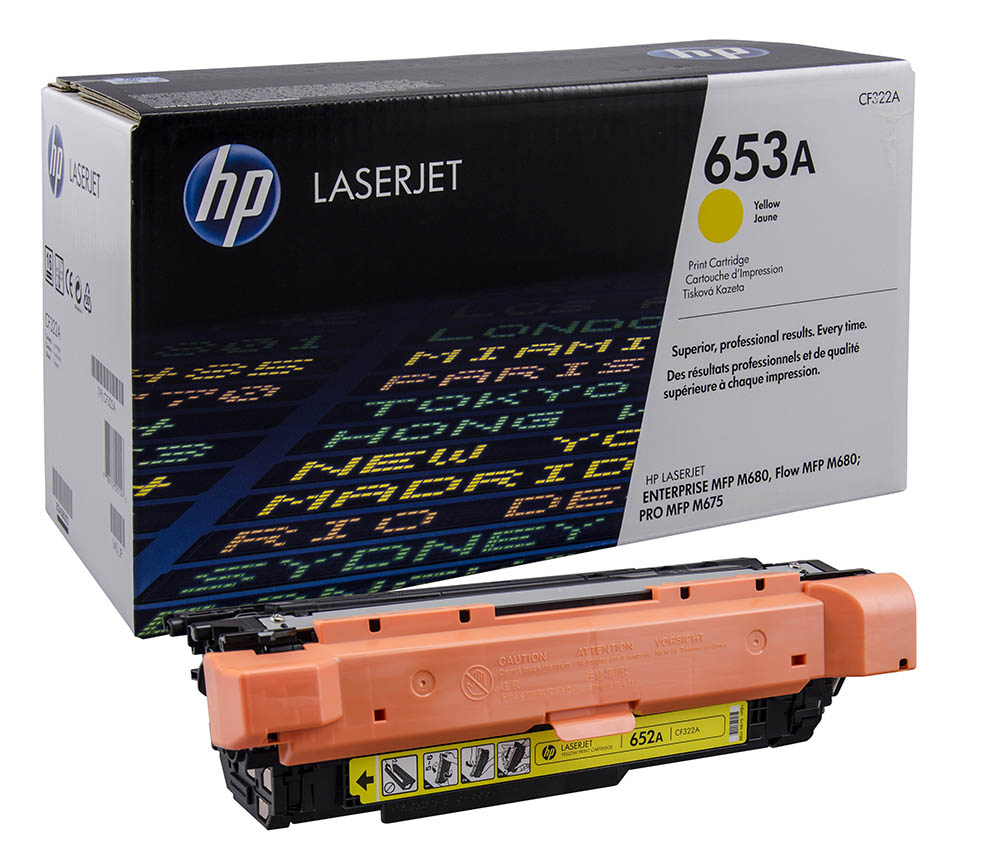 Картридж HP 653A для Color LaserJet Enterprise M680dn/M680 , желтый, 16500 стр (CF322A) CF322A