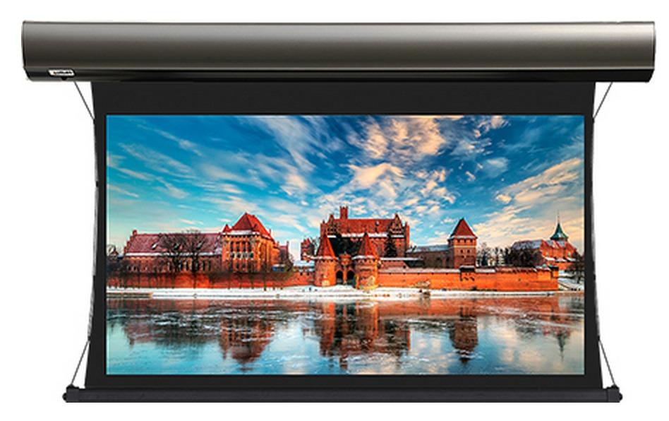 Экран для проектора Lumien LCTC-100110 с электроприводом Cinema Tensioned Control 168x257 см (раб.область 132х235 см 16:9) (106") Matte White черн. кайма по периметру, доп.черная область 30 см, триггер., RS232, IR, RF управл. в комплекте, цвет корпус LCTC-100110