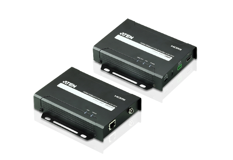 Удлинитель ATEN HDMI HDBaseT-Lite+RS232+IR, 60 м,  без шнуров, Б.П. 220> 5V VE802-AT-G VE802-AT-G