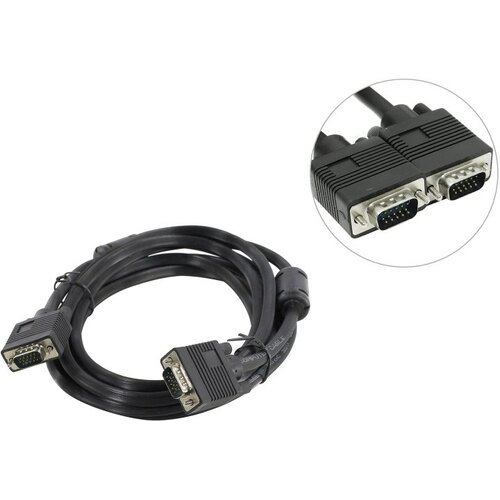 Кабель 5bites VGA сигнальный HD15M/HD15M, ферр.кольца, 3м. APC-133-030 APC-133-030
