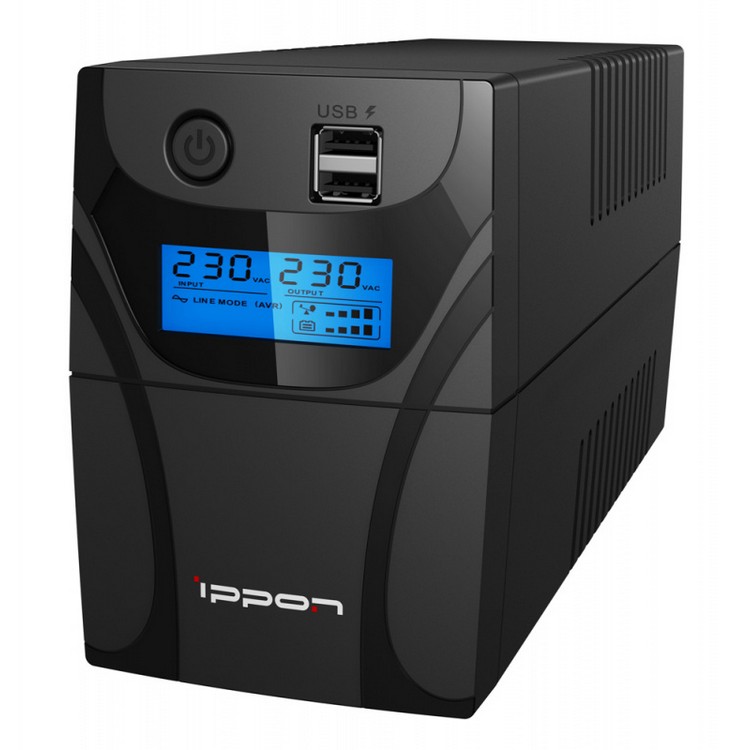 Источник бесперебойного питания Ippon Back Power Pro II 850 Euro line-interactive, 850VA/480W, 2*EURO 1005575 1005575