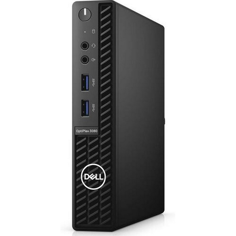 Персональный компьютер Dell Optiplex 3080 Micro Core i3-10105T (3,0GHz) 8GB (1x8GB) DDR4 256GB SSD Intel UHD 630 TPM, VGA W10 Pro 1y NBD 3080-9889 3080-9889