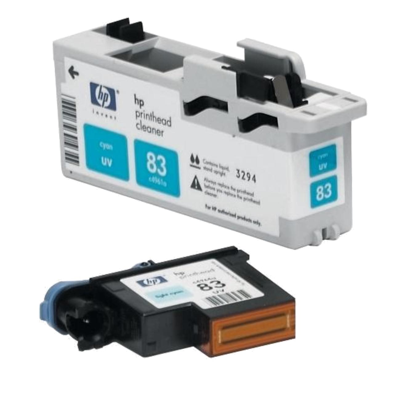 Картридж струйный HP голубой печатающая головка для HP DJ 5500UV/5500psUV/5000UV/5000psUV C4961A C4961A