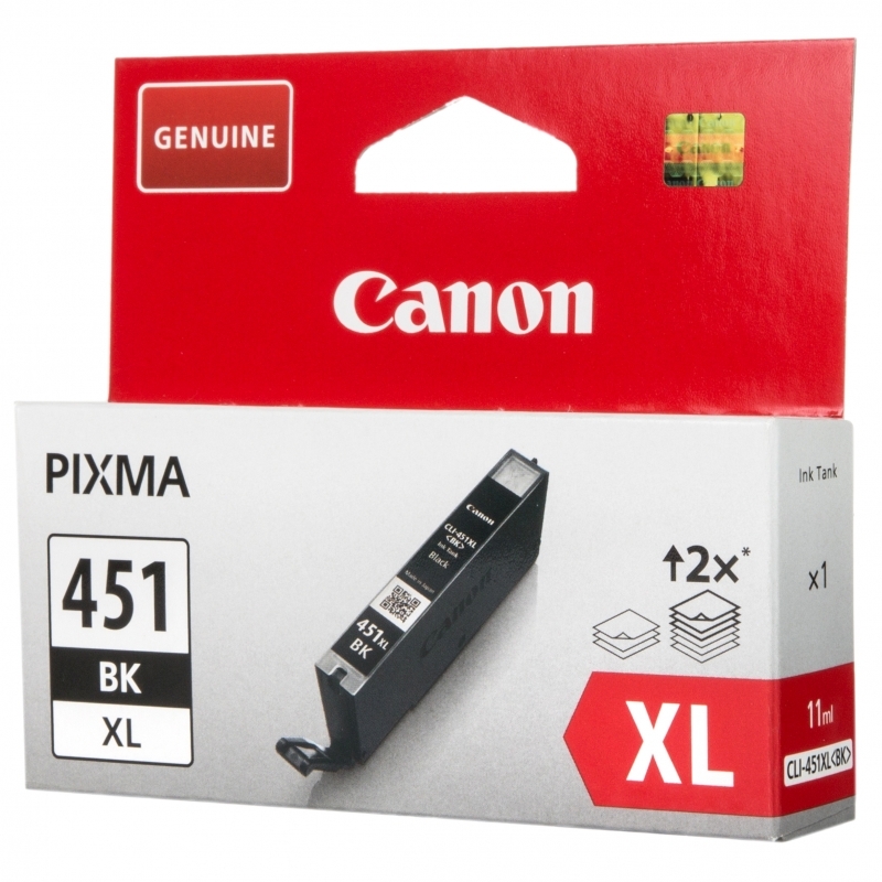 Картридж струйный Canon CLI-451XL черный BK для PIXMA iP7240/MG6340/5440/6440 (5565 стр.) 6472B001 6472B001