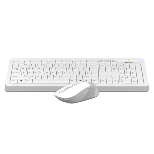 Комплект (клавиатура+мышь) A4Tech  USB, беспроводной, белый FG1010 WHITE FG1010 WHITE