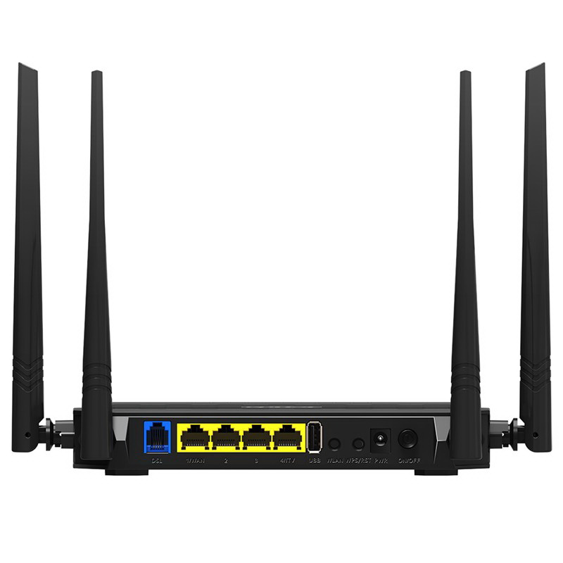 Модем Tenda ADSL2 +; 300 Мбит/c; 4 ант. 5dBi; RJ11 DSL, 4xFE LAN, USB2.0; IPTV, QoS, TR069, SNMP, DDNS D305 D305
