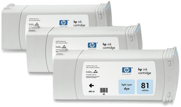 Картридж струйный HP светло-голубой x3уп. для HP DJ 5500/5500ps/5000/5000ps (680мл) C5070A C5070A