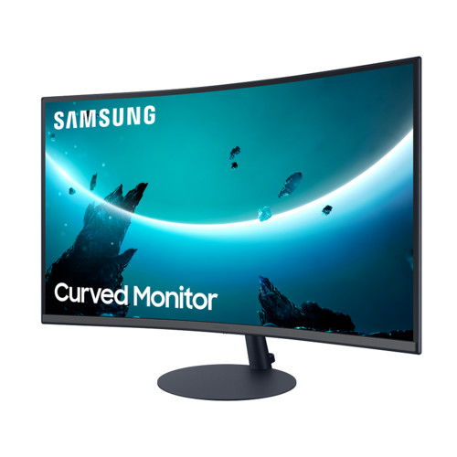 Монитор Samsung 31.5" C32T550FDI VA LED изогнутый 16:9 1920x1080 4ms 3000:1 250cd 178/178 D-Sub HDMI DP MM FreeSync 75Hz Tilt Dark Blue Grey LC32T550FDIXCI LC32T550FDIXCI
