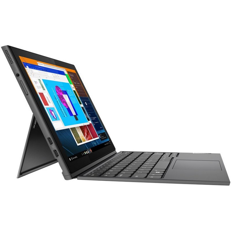 Планшетный компьютер Lenovo IdeaPad Yoga Duet 3 Celeron N4020 (1.1) 2C/RAM4Gb/ROM128Gb 10.3" IPS 1920x1200/3G/4G/Windows 10 Professional/серый/5Mpix/2Mpix/BT/GPS/WiFi/Touch/microSD 128Gb 82HK000VRU 82HK000VRU