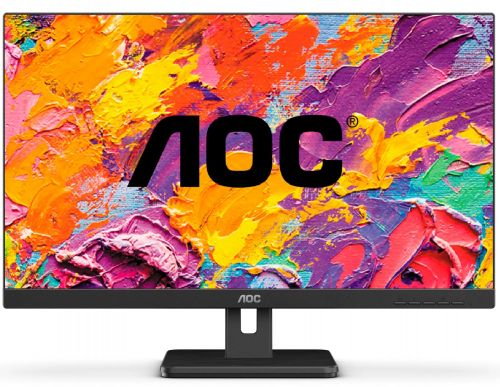 Монитор AOC 23.8" черный VA 1920x1080 75Hz 4ms 178/178 300cd 3000:1 8bit D-Sub 2xHDMI1.4 DisplayPort1.2 2xUSB3.2 AudioOut 2x2W VESA 24E3UM 24E3UM