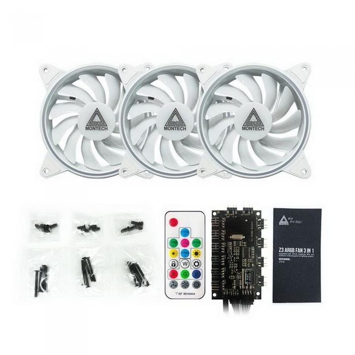 Вентилятор Montech Lighting White ARGB Fan *3 Z3 ARGB Z3 ARGB