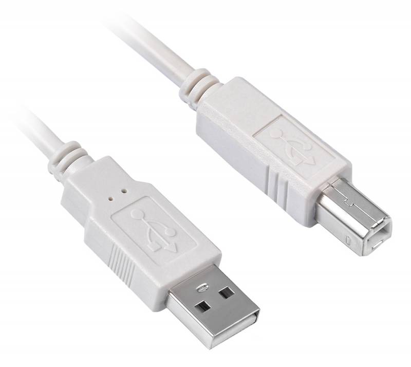 Кабель Buro USB A(m) USB B(m) 5м феррит.кольца USB2.0-AM/BM-5M-MG USB2.0-AM/BM-5M-MG